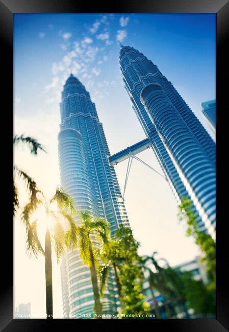 Petronas Twin Towers, Kuala Lumpur Framed Print by Justin Foulkes