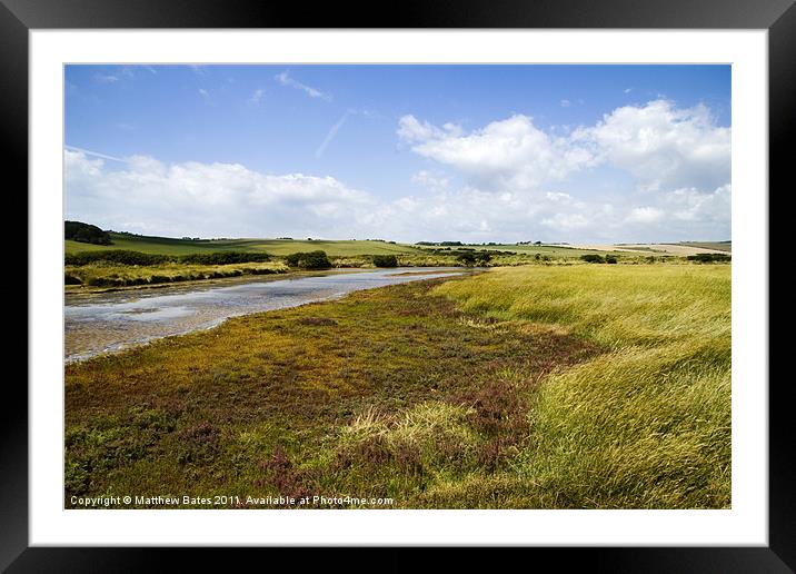 Cuckmere Valley Framed Mounted Print by Matthew Bates