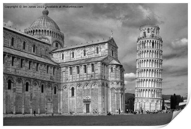 The Splendour of Pisa - Monochrome Print by Jim Jones