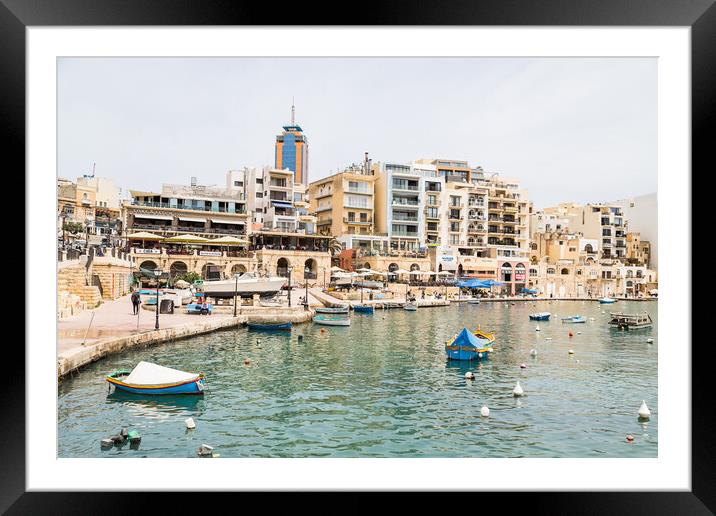 Spinola Bay by day Framed Mounted Print by Jason Wells