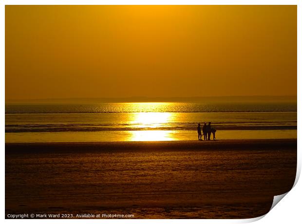 Sunset on the Sands Print by Mark Ward
