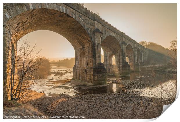 Alston Arches at Haltwhistle, Northumberland,  Print by Heather Athey