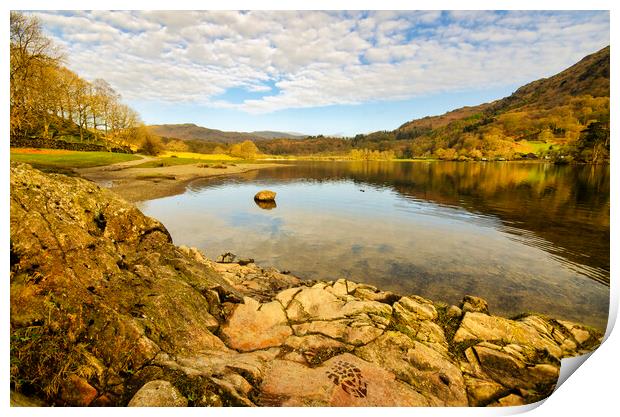 Rydal Water Print by Steve Smith