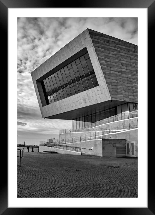 Museum of Liverpool Mono Framed Mounted Print by Steve Smith