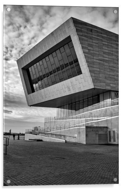 Museum of Liverpool Mono Acrylic by Steve Smith