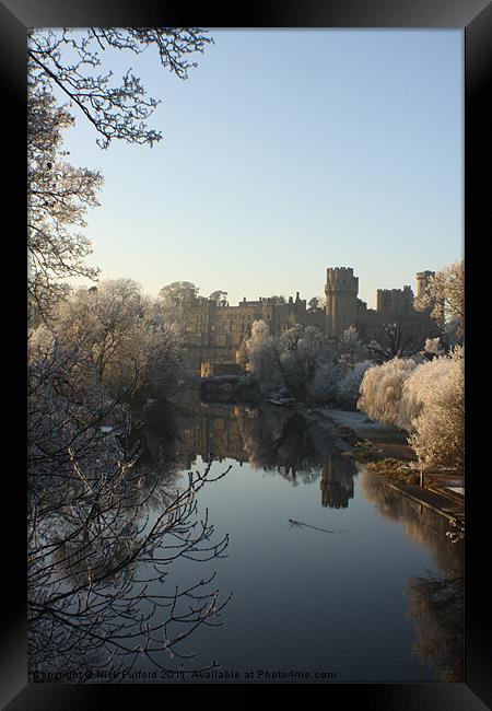 Warwick Castle in Winter Framed Print by Nick Fulford