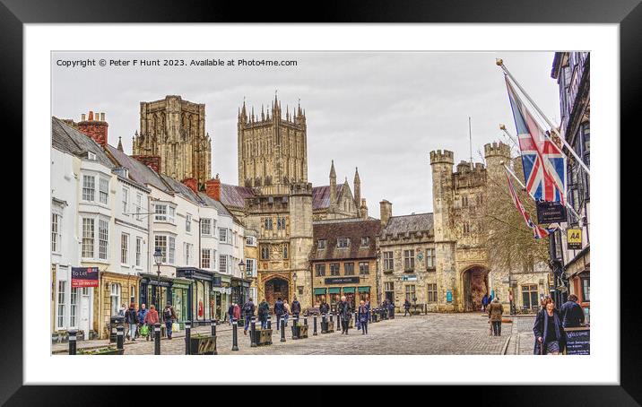 From Market Place To A Cathedral And Palace Framed Mounted Print by Peter F Hunt