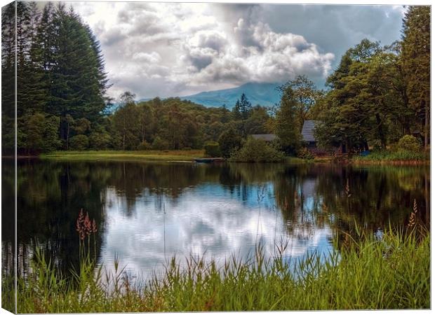 Summer Showers Over Loch Ard Canvas Print by Aj’s Images