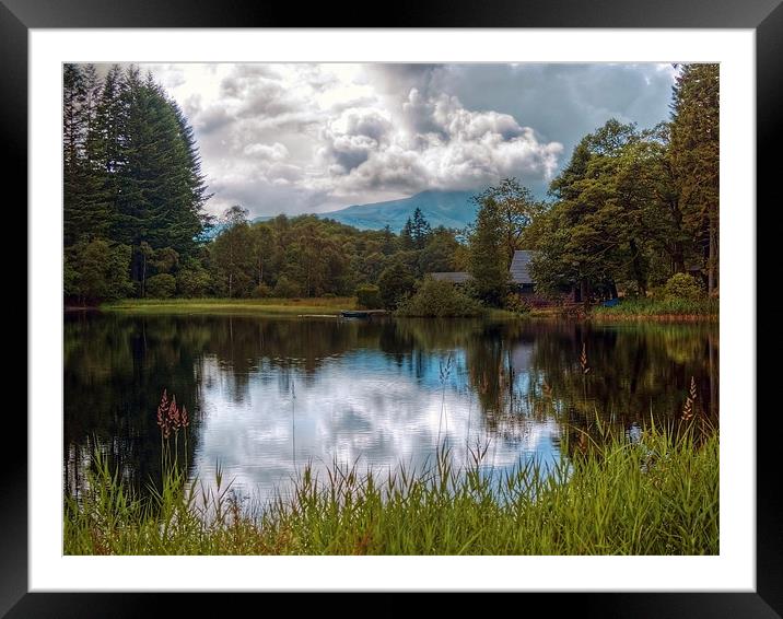 Summer Showers Over Loch Ard Framed Mounted Print by Aj’s Images