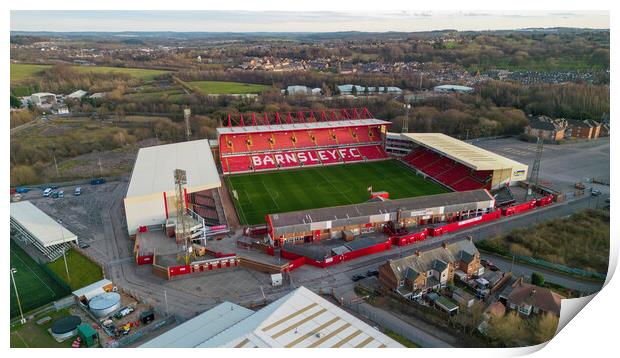 Oakwell From The Air Print by Apollo Aerial Photography