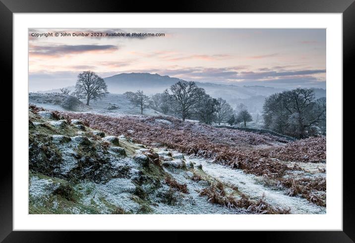 Winters Morning Light Framed Mounted Print by John Dunbar