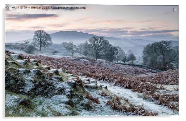 Winters Morning Light Acrylic by John Dunbar