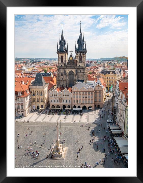  Church of Our Lady before Týn in the old square town of Prague Framed Mounted Print by Cristi Croitoru