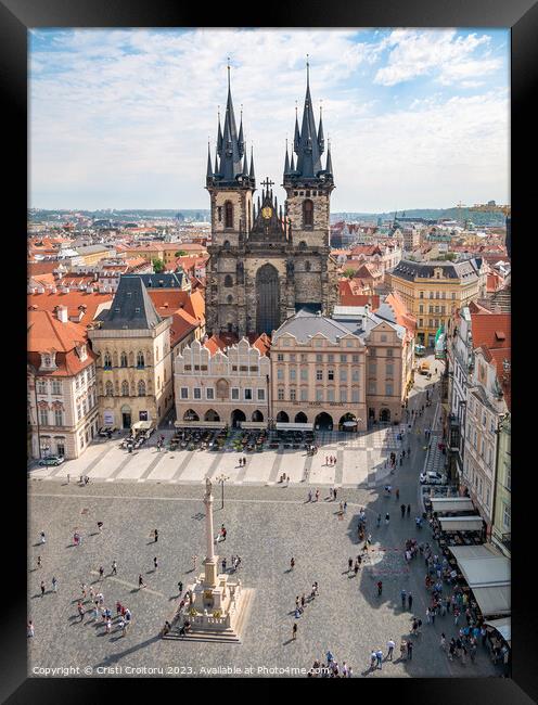  Church of Our Lady before Týn in the old square town of Prague Framed Print by Cristi Croitoru