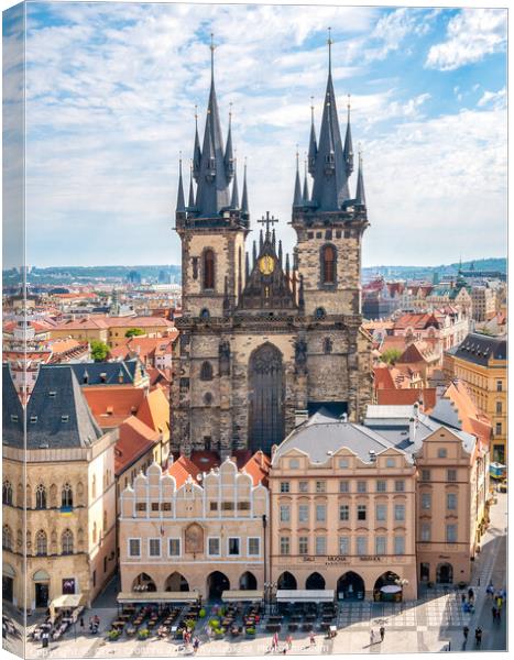 Church of Our Lady before Týn in the old square town of Prague Canvas Print by Cristi Croitoru