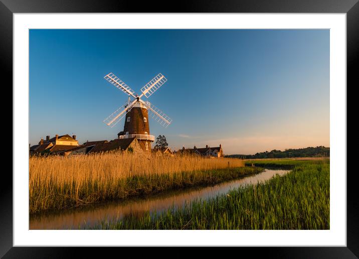 Cley-next-the-Sea Windmill, Norfolk Framed Mounted Print by David Ross