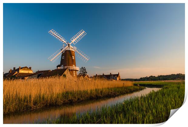 Cley-next-the-Sea Windmill, Norfolk Print by David Ross