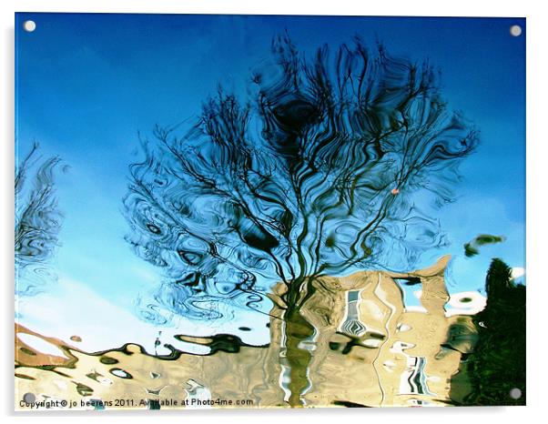 blue lagoon Acrylic by Jo Beerens