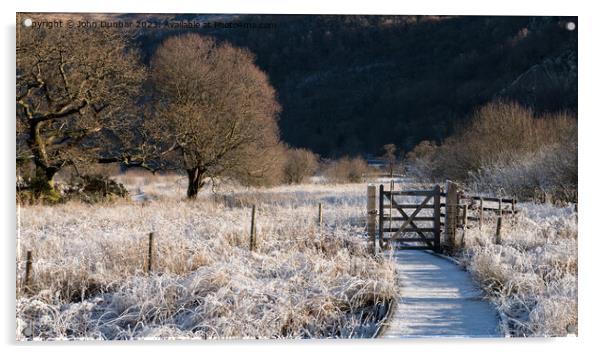 Winter at Park Neb Acrylic by John Dunbar