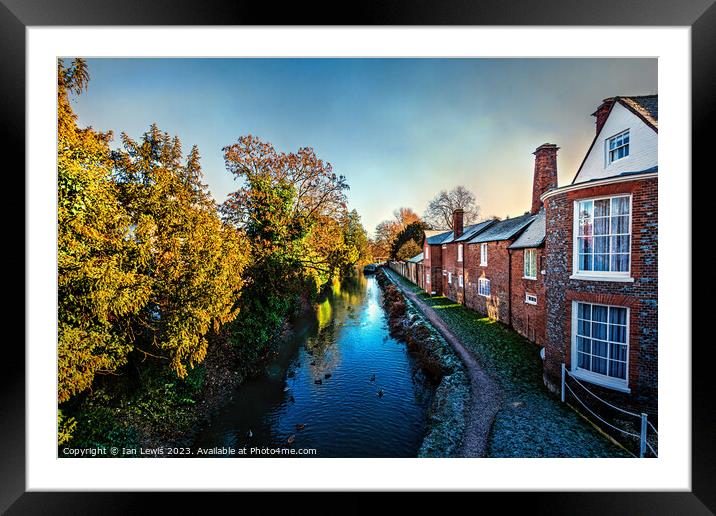 A Frosty Morning In Hungerford Framed Mounted Print by Ian Lewis