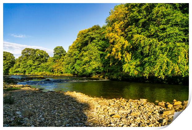 Majestic Views of River Swale Print by Steve Smith
