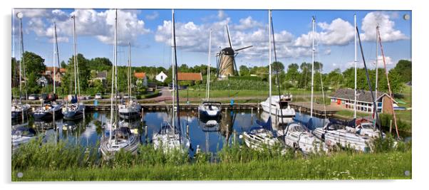 Windmill in Zeeland, the Netherlands Acrylic by Arterra 