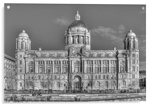 Port of Liverpool Building Acrylic by Roger Green