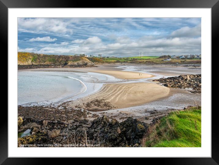Cemaes Bay Framed Mounted Print by Rick Lindley