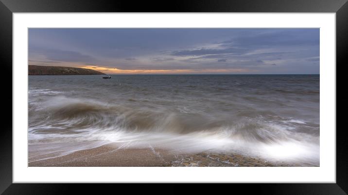 High Tide at Filey Framed Mounted Print by Tim Hill