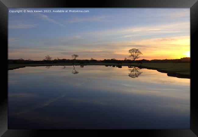 Sunset at Fritham New Forest Framed Print by Nick Keown