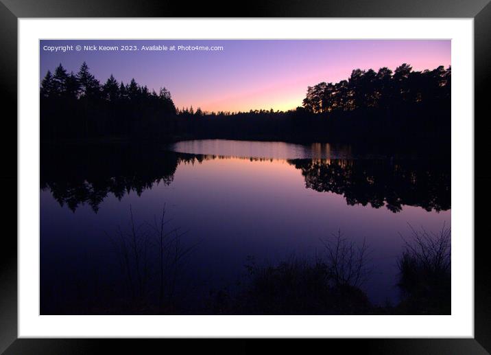 Hidden Lake Framed Mounted Print by Nick Keown