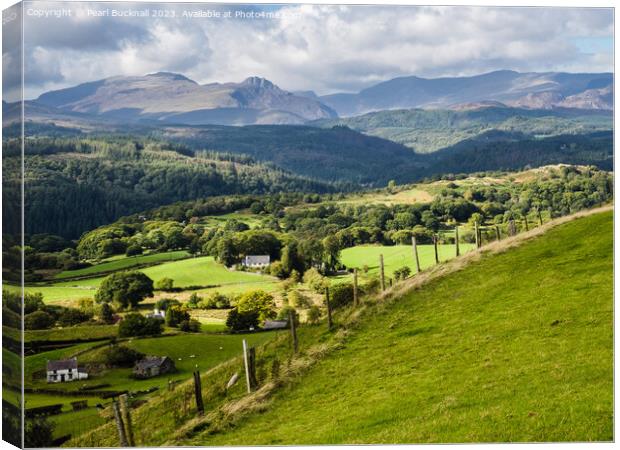 Welsh Country Landscape Wales Canvas Print by Pearl Bucknall