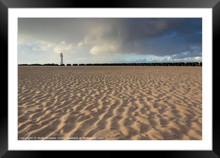 New Brighton Beach Framed Mounted Print by Philip Brookes