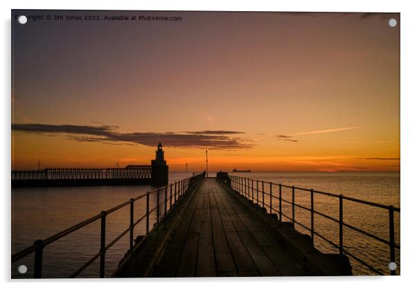 Pretty Perfect Pier Perspective Acrylic by Jim Jones