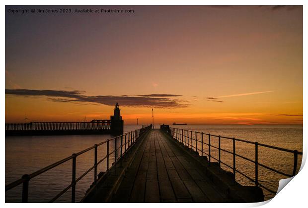 Pretty Perfect Pier Perspective Print by Jim Jones