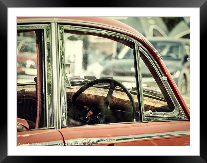 Old vintage retro car. Framed Mounted Print by Cristi Croitoru