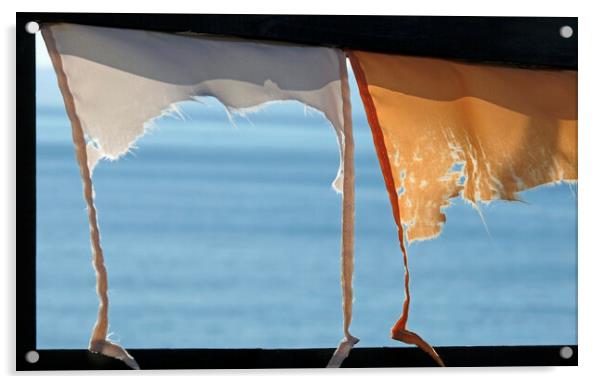 Ocean view through a windowless frame Acrylic by Lensw0rld 
