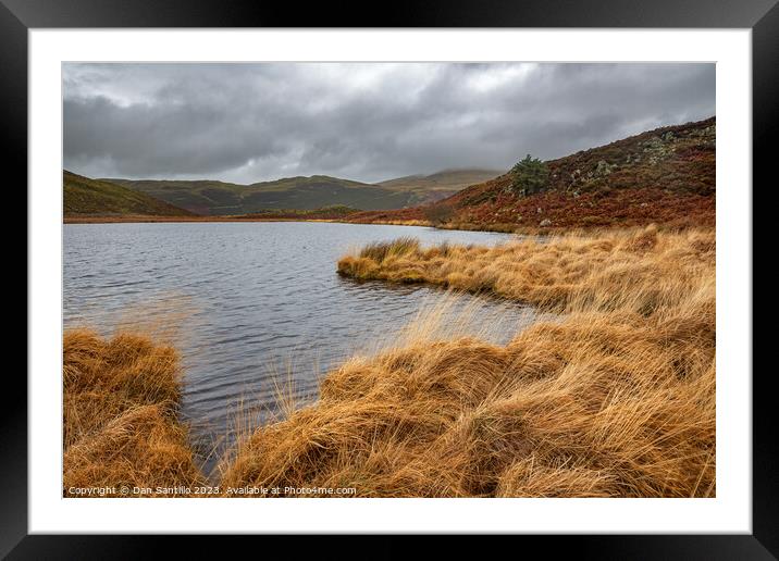 Llyn Barfog (The Bearded Lake), Snowdonia Framed Mounted Print by Dan Santillo