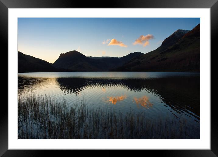 Serene Beauty of Buttermere Framed Mounted Print by Steve Smith
