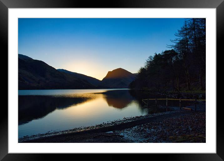 Buttermere Lake District Framed Mounted Print by Steve Smith