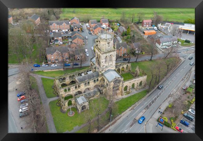 All Saints Church Pontefract Framed Print by Apollo Aerial Photography