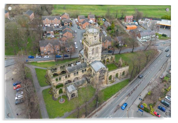 All Saints Church Pontefract Acrylic by Apollo Aerial Photography