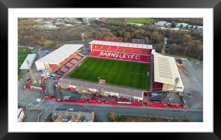 Barnsley Football Club Framed Mounted Print by Apollo Aerial Photography