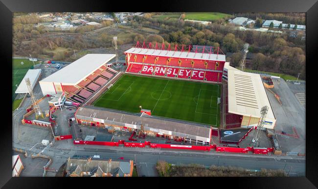 Barnsley Football Club Framed Print by Apollo Aerial Photography