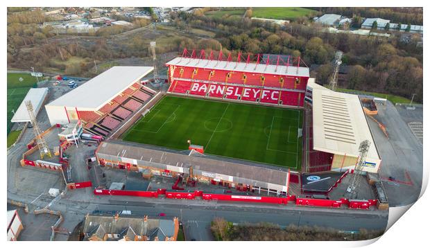 Barnsley Football Club Print by Apollo Aerial Photography