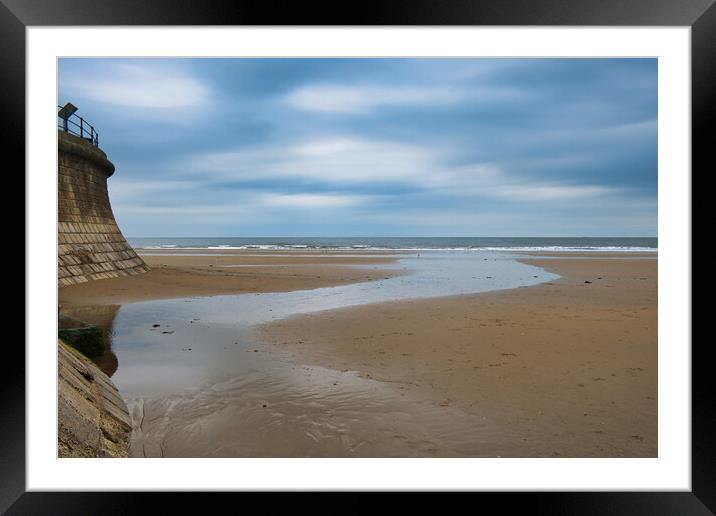Serenity on Filey Beach Framed Mounted Print by Steve Smith