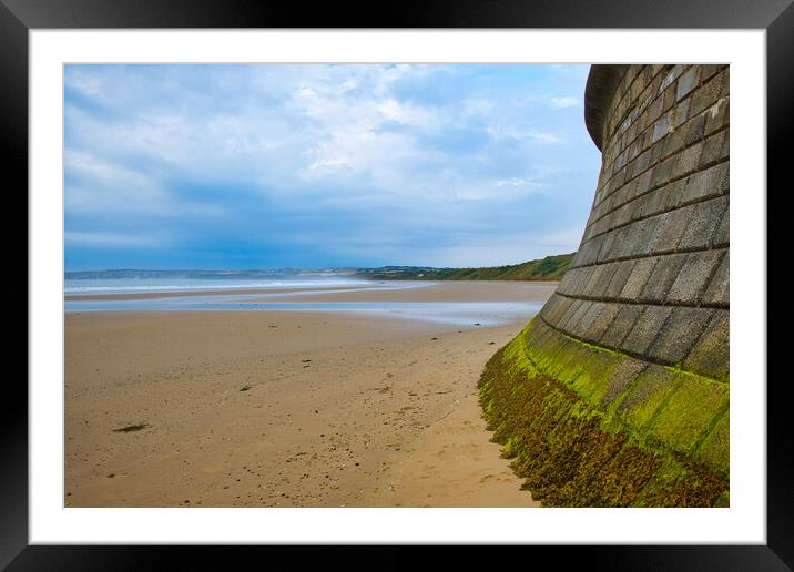 Serenity by the Filey Beach Framed Mounted Print by Steve Smith