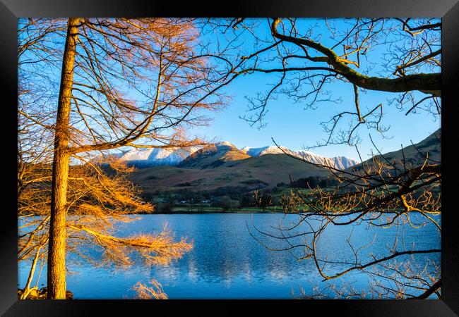 Serenity in Buttermere Framed Print by Steve Smith