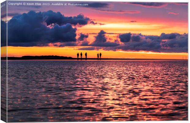 West Kirby sunset Canvas Print by Kevin Elias
