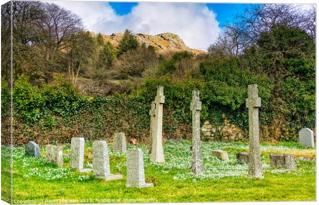 Serenity in St Leonards Churchyard Canvas Print by Roger Mechan